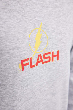 Толстовка с капюшоном The Flash для мальчиков - Defacto фото 5