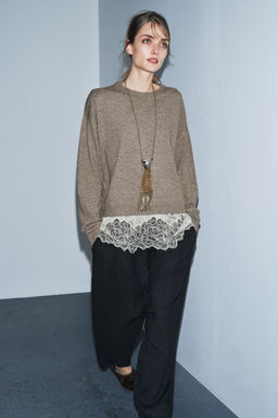 COMBINED KNIT JUMPER - Zara фото 16