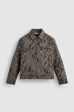 JACQUARD TEXTURED JACKET - Zara фото 7