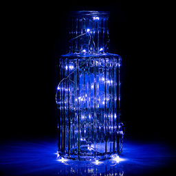 Электрогирлянда светодиодная 10 м, 100 ламп, синий