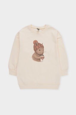 КР 302670-1/молочный джемпер (свитшот) для дев