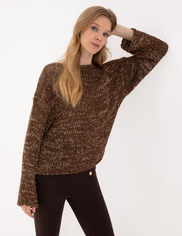 Kahverengi Comfort Fit Kazak