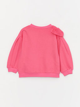 Bisiklet Yaka Fiyonk Detayl? Uzun Kollu K?z Bebek Sweatshirt - Waikiki фото 2