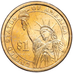 Монета 1 доллар 2013 года (D) США 25-й президент США Уильям Мак-Кинли