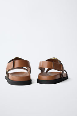 SANDALIA HEBILLAS / Marr?n - Zara фото 11