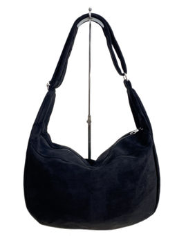 Женская сумка из искусственной замши, цвет черный - Greta фото 2