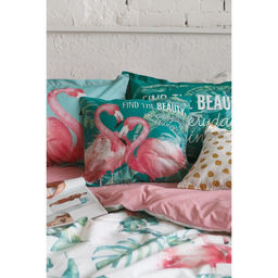 Постельное бельё Этель евро Фламинго 200х217 см, 240*220 см, 50х70+3 см - 2 шт  фото 12
