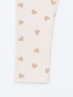 Beli Lastikli Bask?l? K?z ?ocuk Tayt 3l?