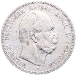 Монета 5 марок 1876 года В Германия (Пруссия)