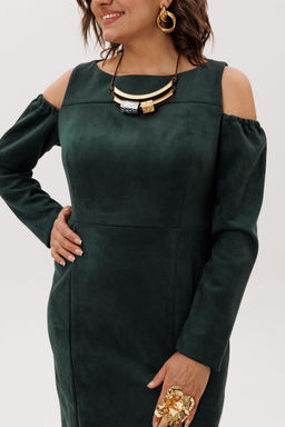 Платье ANELLI 1757 мягенький мох  фото 3