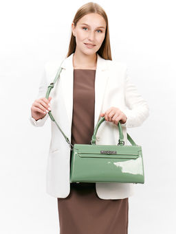 LACCOMA сумка Y2169-2-мятный натуральная кожа полиэстер  фото 4