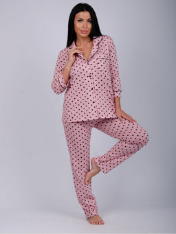 Пижама " Классика" горох, трикотаж
