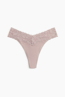 Pack 5 bragas thong de encaje - H&m фото 5