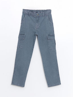 Beli Lastikli Regular Fit Erkek ?ocuk Jean Pantolon