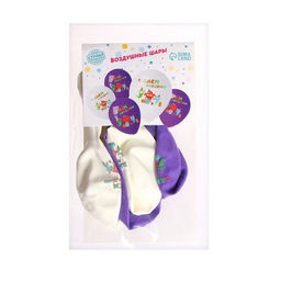 Шар латексный 12" «С Днём Рождения», весёлые монстрики, 5 шт.