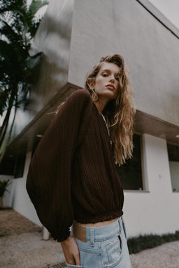PLEATED ORGANZA JACKET - Zara фото 3