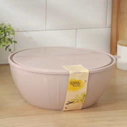 Салатник с крышкой Giaretti Fiesta, 5 л, пластик, микс