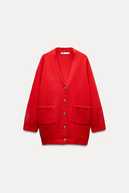 100% WOOL OVERSIZE CARDIGAN - Zara фото 3
