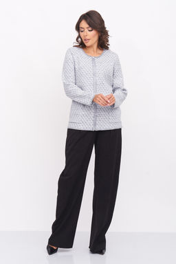 ЗЛАТА Жакет 1-985/светло-серый