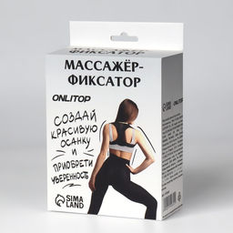 Цена за 2 шт. Массажёр - фиксатор для осанки, на липучках, размер универсальный, чёрный