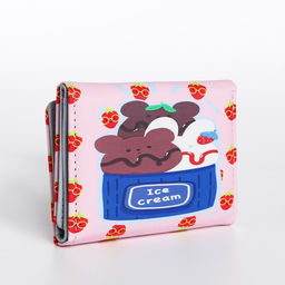 Кошелёк детский на кнопке, цвет розовый - Simaland фото 2