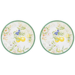 Набор тарелок обеденных 2 пр. 26*26*2 см "Лимоны" фарфор NEW BONE CHINA