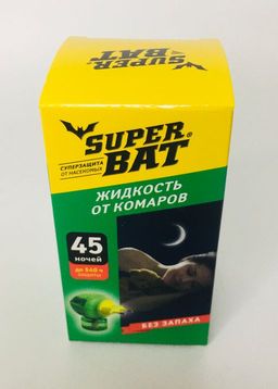 Жидкость от комаров SuperBAT 45 ночей 30мл (1/24) (шт.)