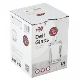 Кружка стеклянная Анчан 320мл, д8см, h10,5см, стеклянная крышка, общая h14,5см, в коробке, Дели Гласс (Deli Glass) (Китай) - Домашняя мода фото 5