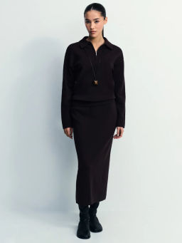 Джемпер поло с молнией / Zarina