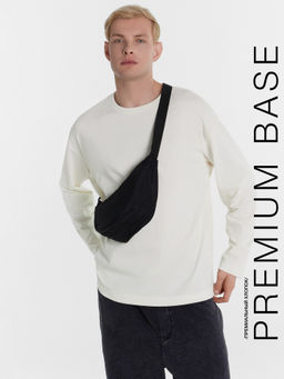 Лонгслив мужской белый