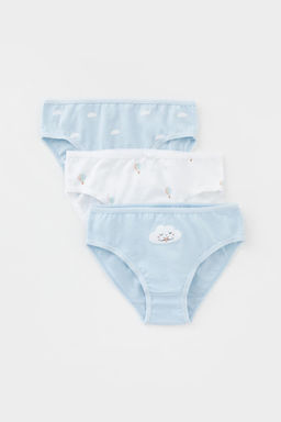 Crockid _ К 1931-3уп/голубое стекло,белый,воздушные шары трусы для дев