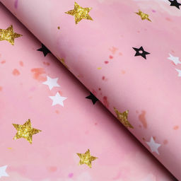 Цена за 10 шт. Бумага упаковочная, глянцевая Звезды, 69 х100 см - UPAK LAND фото 2
