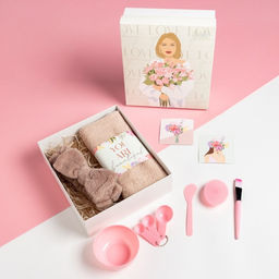 Набор подарочный Этель Spring, полотенце, спонж