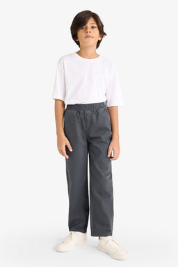 %100 Pamuk Beli Lastikli Gabardin Pantolon Erkek _ocuk - Defacto фото 2