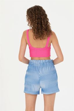 U. S. Polo Assn Женский свитер цвета фуксии с v-образным вырезом - U.s. polo assn фото 12