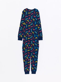 Bisiklet Yaka Bask?l? Uzun Kollu Erkek ?ocuk Uyku Tulumu - Waikiki фото 2