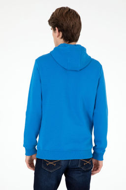 Мужской базовый свитшот кобальтового синего цвета Неожиданная скидка в корзине - U.s. polo assn фото 5