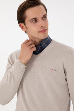 Erkek Slim Fit V Yaka Ta_ Basic Kazak - U.s. polo assn фото 2