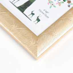 Фоторамка 10×15 см «Сечение волн», пластик, золотая, 17.8×12.9×0.9 см