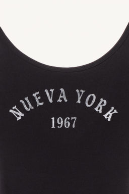 BODY TEXTO DELANTERO WILLY CHAVARRIA X ZARA / Negro  фото 4