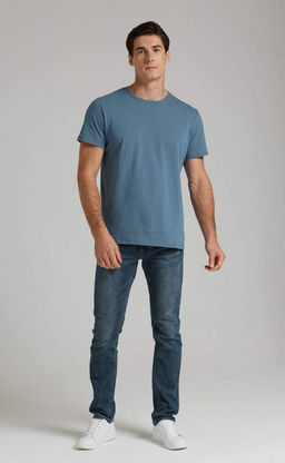 Футболка F911-6000 jeans blue - Fine joyce фото 3