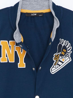 Bask?l? Uzun Kollu Erkek ?ocuk Kolej Ceket - Waikiki фото 2