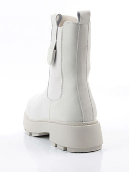 04-PAX24-2Z MILK Ботинки зимние женские (натуральная кожа, 100% шерсть)