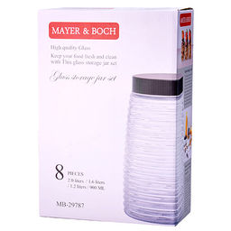 29787 Набор банок 8пр 2,0+1,6+1,2+0,9 л MB (х4) - Mayer&boch фото 3