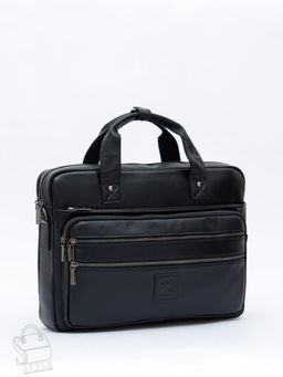 Портфель мужской кожаный 711XL black Fuzhiniao