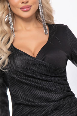 Платье Прекрасная леди (черное мерцание) П7851 - Lt collection фото 12