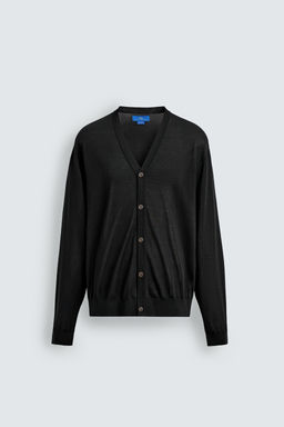 C?RDIGAN 100% SEDA AARON LEVINE X ZARA / Negro  фото 6