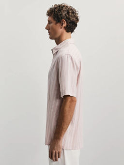 Рубашка из 100% хлопка в полоску / Zarina  фото 5