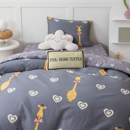 Комплект постельного белья на резинке Сатин Люкс KIDS 100% хлопок CDKR054 90*200*25/1.5 спальный/50-70 1 шт - Ситрейд фото 2