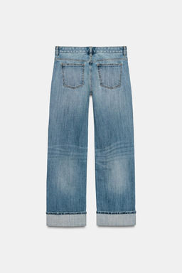 JEANS TRF LOOSE FOLDED TIRO BAJO / Azul - Zara фото 8